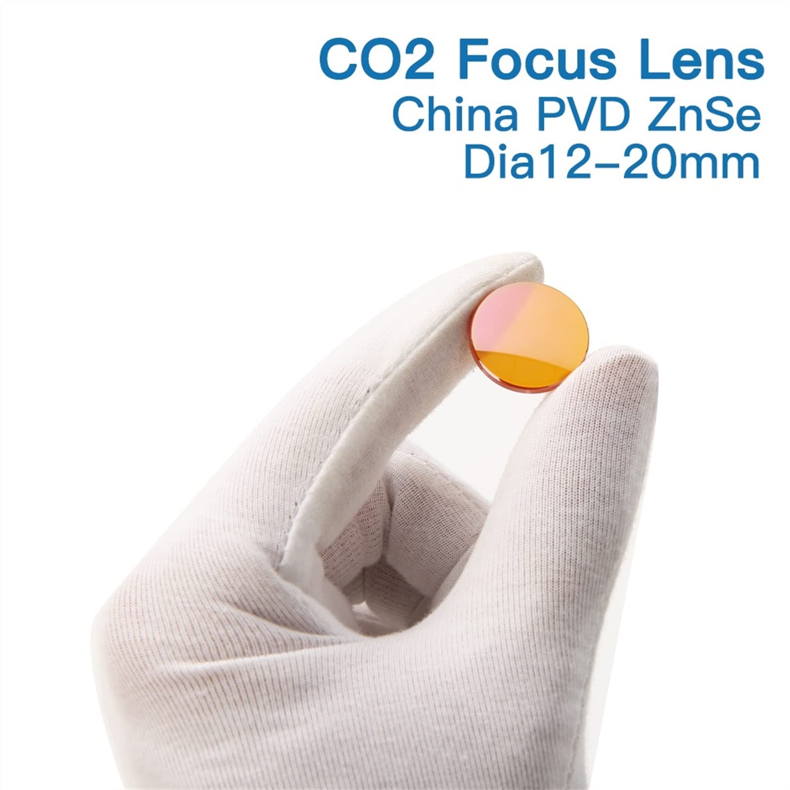 ZnSe Lens PVD Laser Lens Dia.12/15/18/19.05/20 FL38.1/50.8/63.5/76.2/101.6/127mm for CO2 Laser Engraving Cutting Machine(19.05mm,50.8mm)