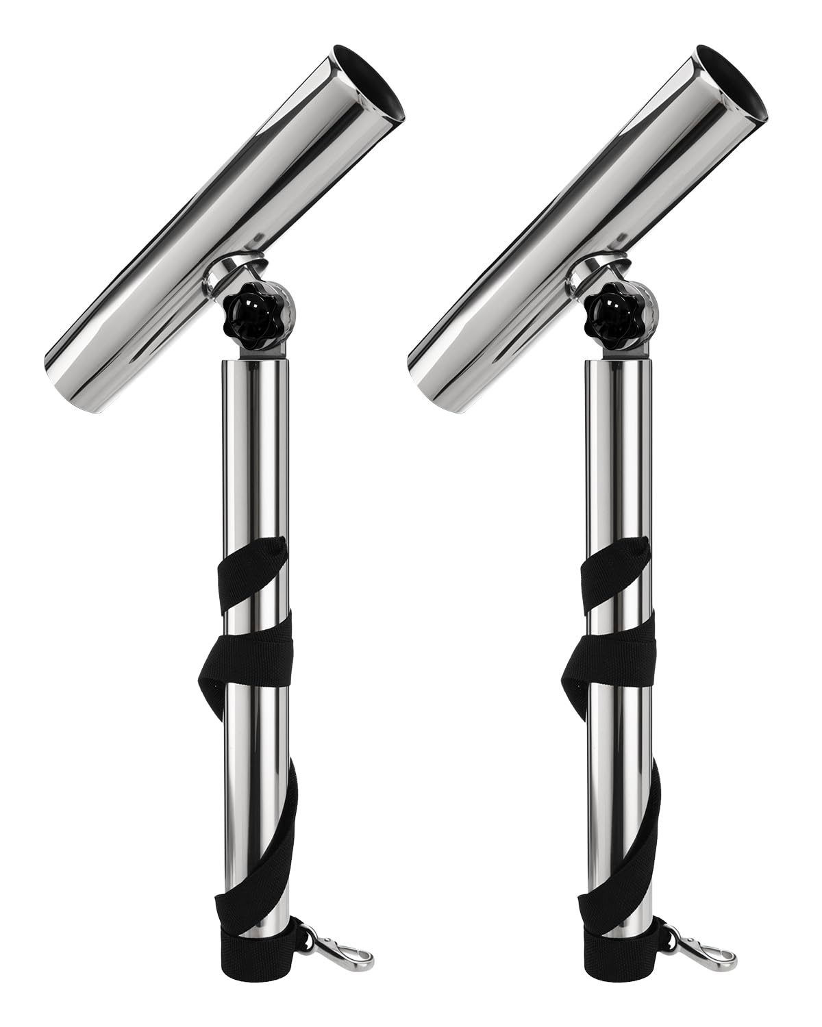 SPARKWHIZ Porta canna da pesca a traina in acciaio inox, confezione da 2