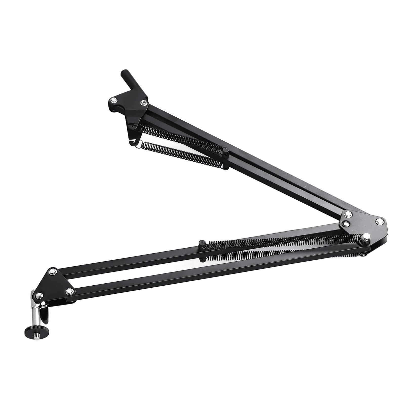 Microscopio Flexible con Rotación de 360°, Brazo Articulado, Soporte Plegable Telescópico Universal para Cámara Industrial con Anillo de Fijación de Lente de 50 Mm