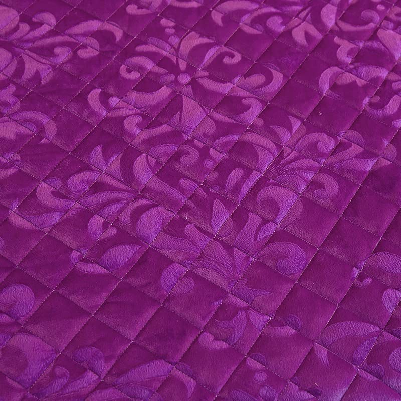 Taies d'oreiller velours matelassé gris argenté pour lit rectangle - 3