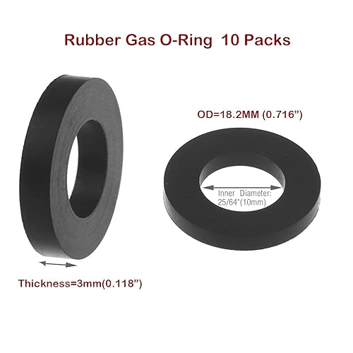 Miniatura 4 de MENSI Accesorios de Adaptador de Propano, Conector de Tubo de Goma Suave, Junta Tórica de Sellado contra Fugas de Gas, 10 Paquetes