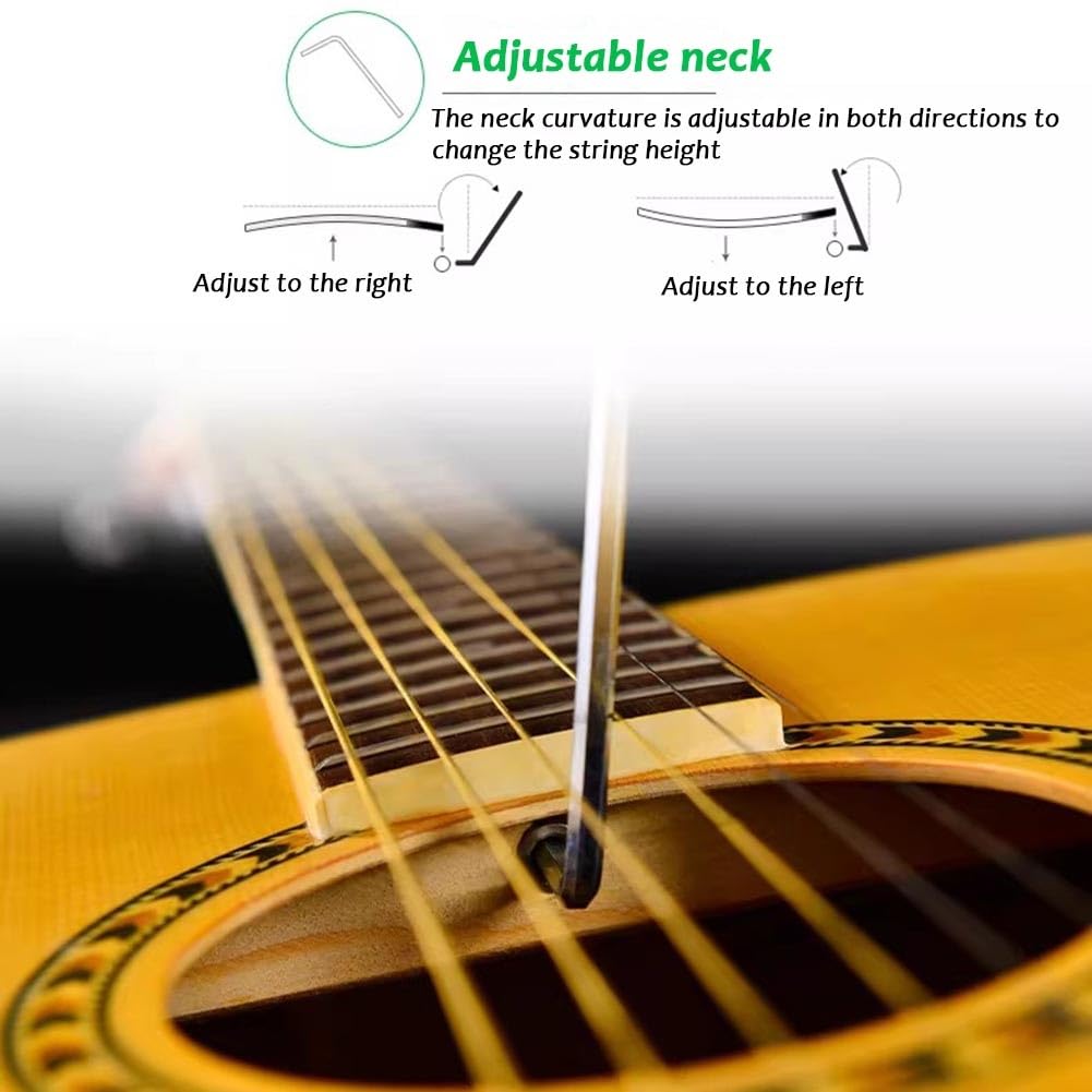 Chitarra Acustica Per Adulti Principianti, Chitarra Acustica Classica Da 41 Pollici Con Custodia Per Musicisti E Appassionati.(Blu)
