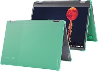 mCover Case ONLY Compatible for 2022-2025 14" Lenovo IP Flex 5 Chrome 14IAU7 Plus Convertible Chromebook Laptops NOT Fitting Other Lenovo Models- Green