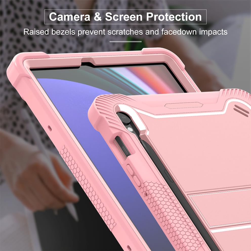 Étui Galaxy Tab S10 FE or rose finition premium antichoc chic - 3