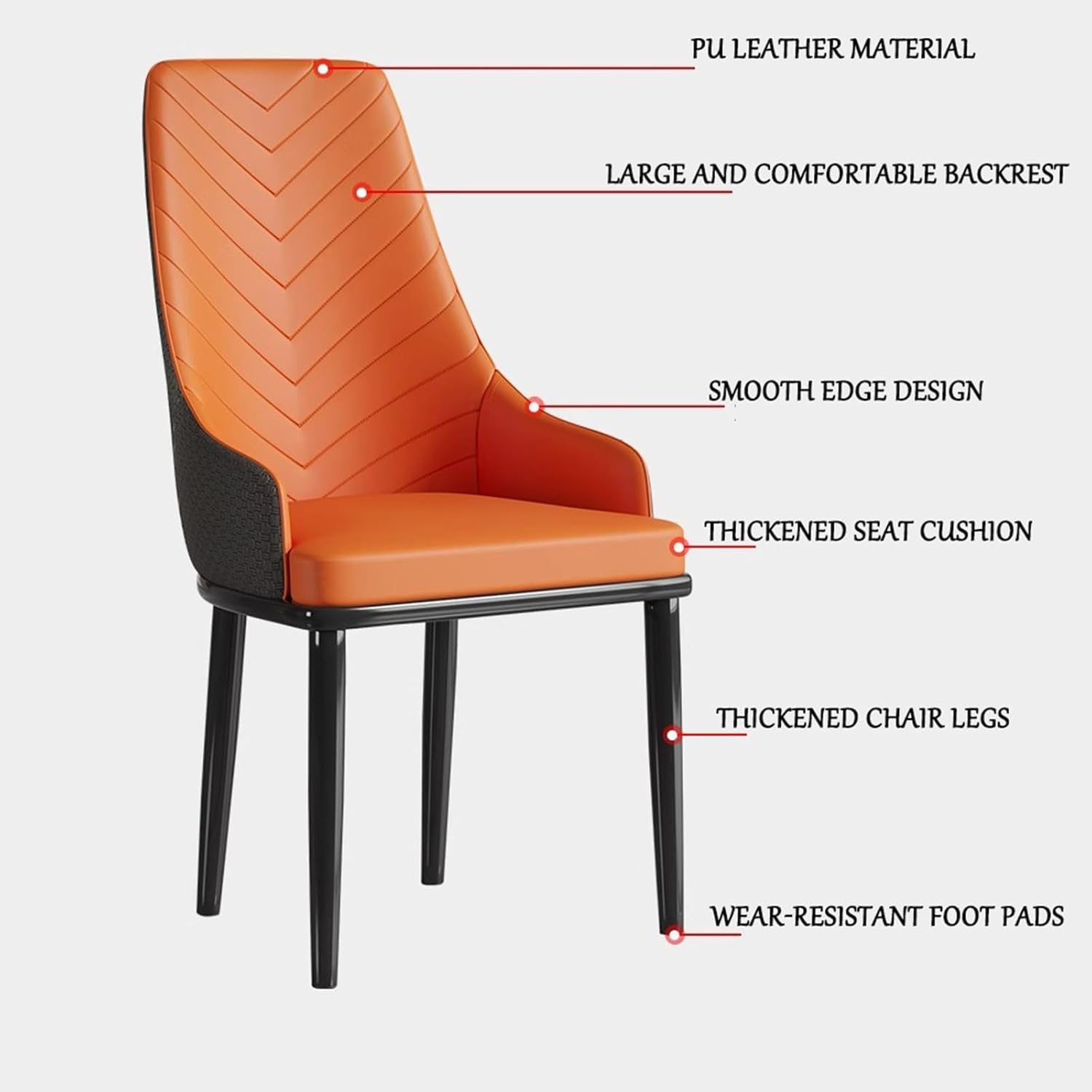 Modern Dining Chairs Set of 2/4/6, Kitchen Dining Room Chairs, Dining Room Chairs Makeup Vanity Chair with Back for Kitchen Dining Room,A,4pcs