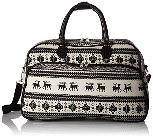 World Traveler Sac fourre-tout à bandoulière pour femme Noir 53 cm