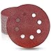 Price comparison product image WooZuu 50 Pcs 125mm Sanding Discs, 5 Inch Hook and Loop Sanding Discs 80 Grit Sanding Pads For Random Orbital Sander, 8 Holes Orbital Sander Discs Sandpaper For Sanding and Polishing Wood Walls Metal
