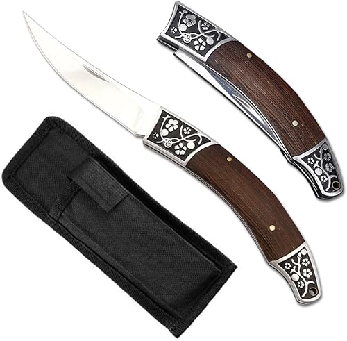 DOOM BLADE Cuchillo de bolsillo plegable afilado, cuchillos geniales para acampar al aire libre, estilo militar, cuchillo táctico con bloqueo de