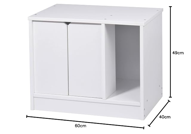 Foto 2 de 2 de dobar Zeta - Armario pequeño para Gatos con Separador, Cueva para Gatos, para baño, 60 x 40 x 49 cm