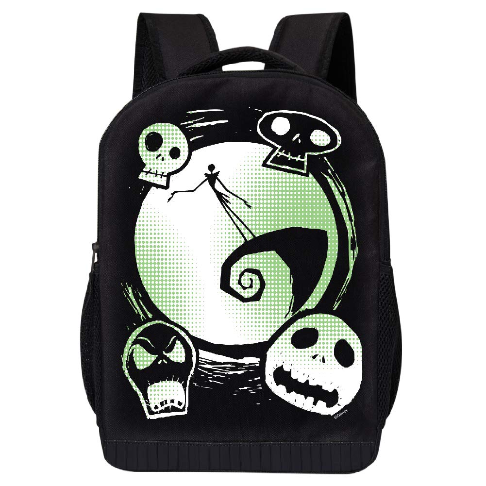 Fast ForwardDisney Nightmare Before Christmas Backpack - Jack Big Face Disney 17 Inch Air Mesh Padded Bag