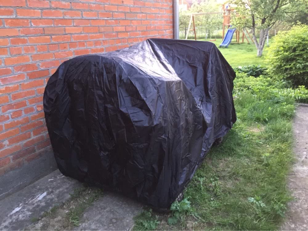 210D Housse de Protection pour ATV Moto Quad Extérieure Imperméable Anti UV Lourd Bâche Vélo Electrique 256 * 110 * 120cm