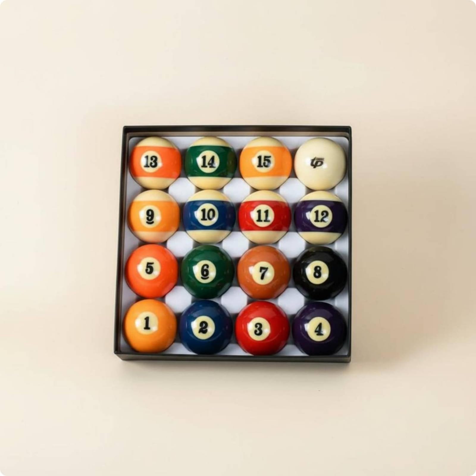 predolo 16 Pezzi Set 16 Palle da Biliardo Dimensioni Standard Set Palle da Biliardo Americano Lucido Attrezzatura Sportiva