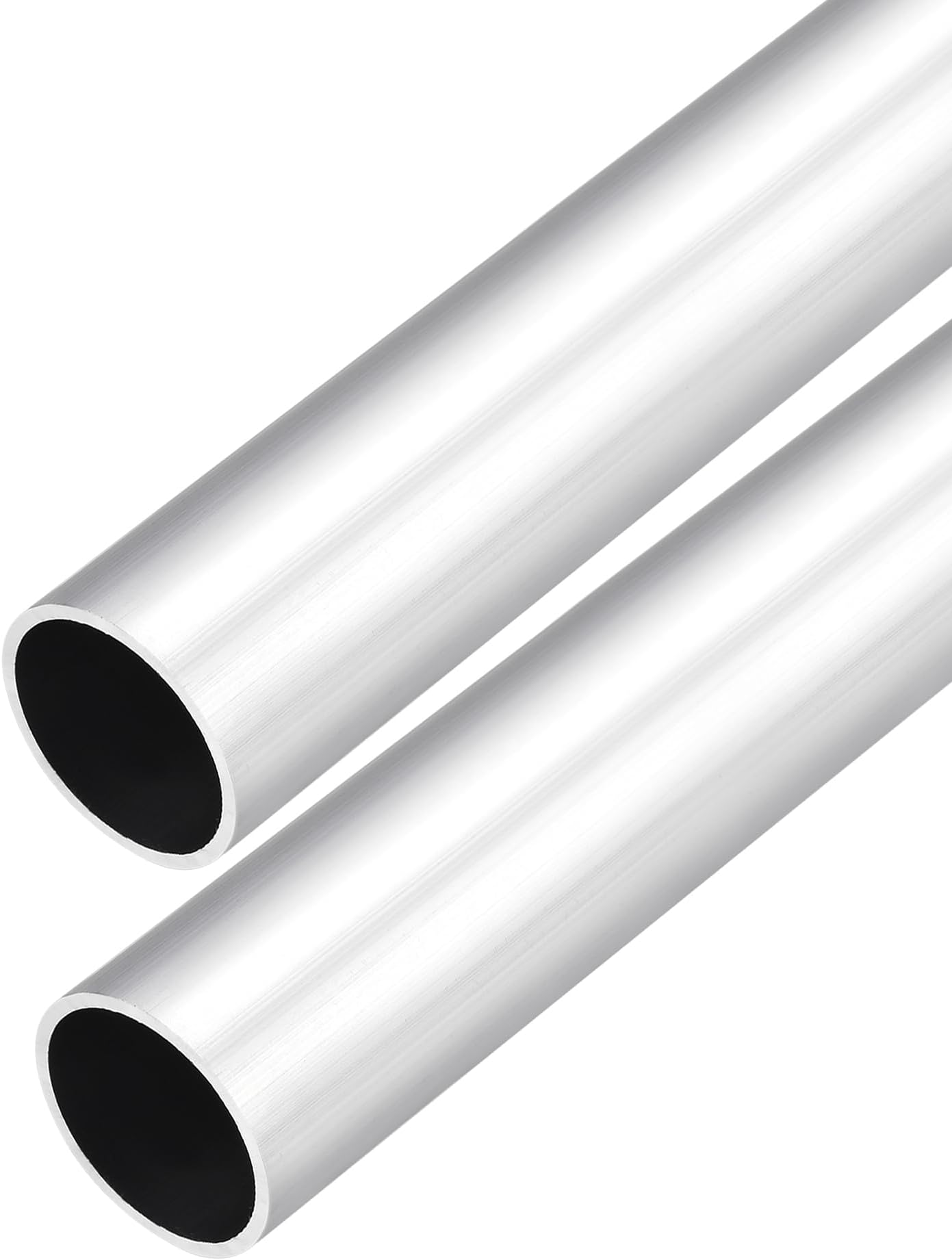 DMiotech 2Pack (28mm OD x 24mm ID) 6063 Aluminum Round Tube 300mm Length Industry Metal Tubing for Machinery Frame Construction DIY Projects