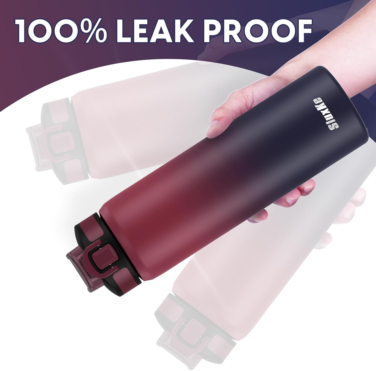 Stainless Steel Water Bottle with Straw, 24oz Insulated Water Bottle with Removable Strap, Leak Proof Metal Bottle Keep Drinks Cold or Hot, for Work, Sport, Outdoor - Image 6