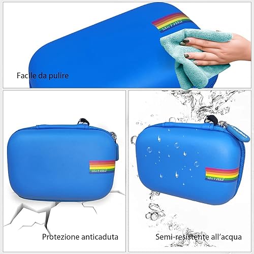 Miniatura 4 de Leayjeen Funda para cámara infantil compatible con SecktonDesuccusRindolOZMINine CubeVATENICLC-dolidaGKTZ y más juguetes de cámara digital para