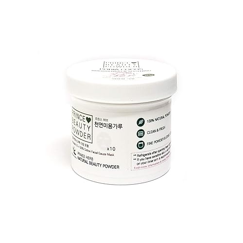 Miniatura 2 de [Polvo de belleza herbario coreano] Prince Natural Beauty PORIA COCOS Polvo para máscara facial (2.82 oz / 80 g) con máscara facial de gasa 100%