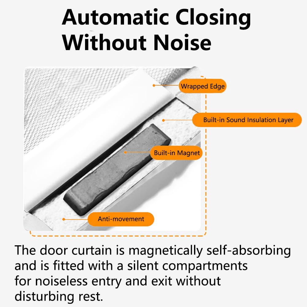 Agnetic Fly Screen Door, 90 * 210c Fly Insect Screen Door Heavy Duty - View #2