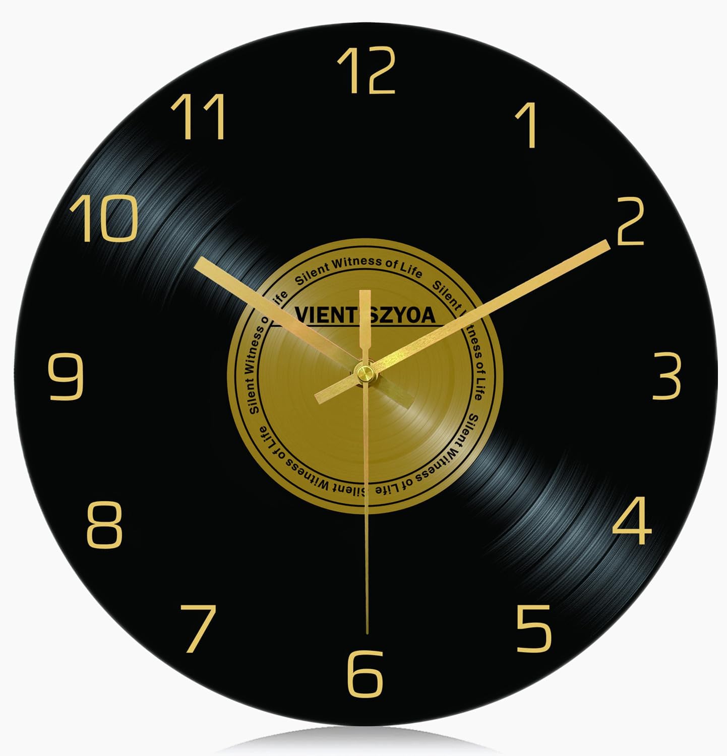 Modern Glass Wall Clock 12 Inch - Silent Non-Ticking, Minimalist Home Decor, Durable & Stylish for Living Room, Kitchen, Office - Sleek Design (Model 1)