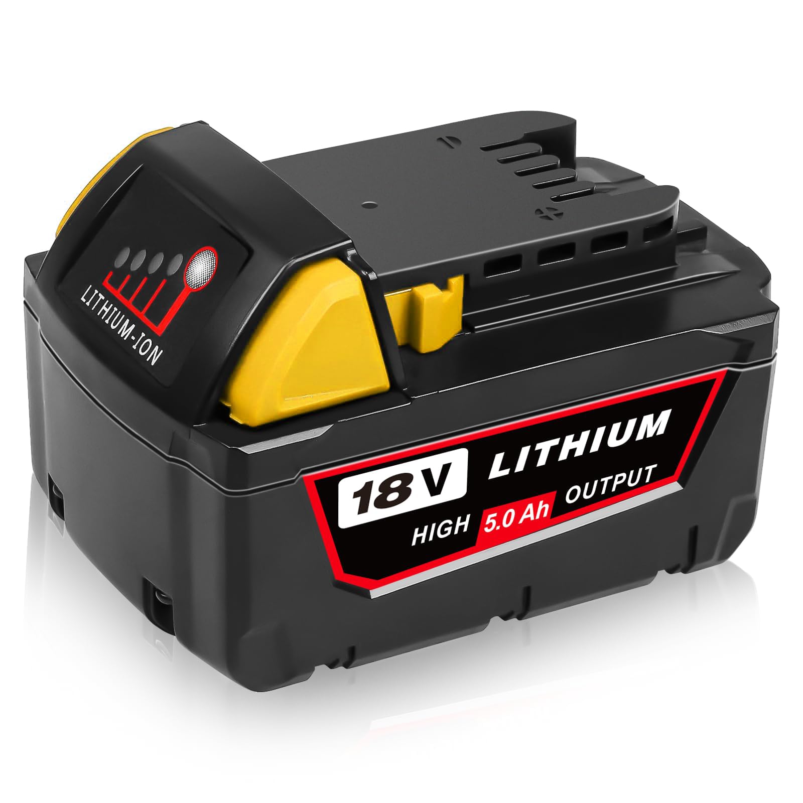 Replacement for Milwaukee Battery 18V 5.0Ah Replacement for Milwaukee 18V 48-11-1840 48-11-1828 48-11-1820 48-11-1815 48-11-1850 Cordless Power Tool Battery
