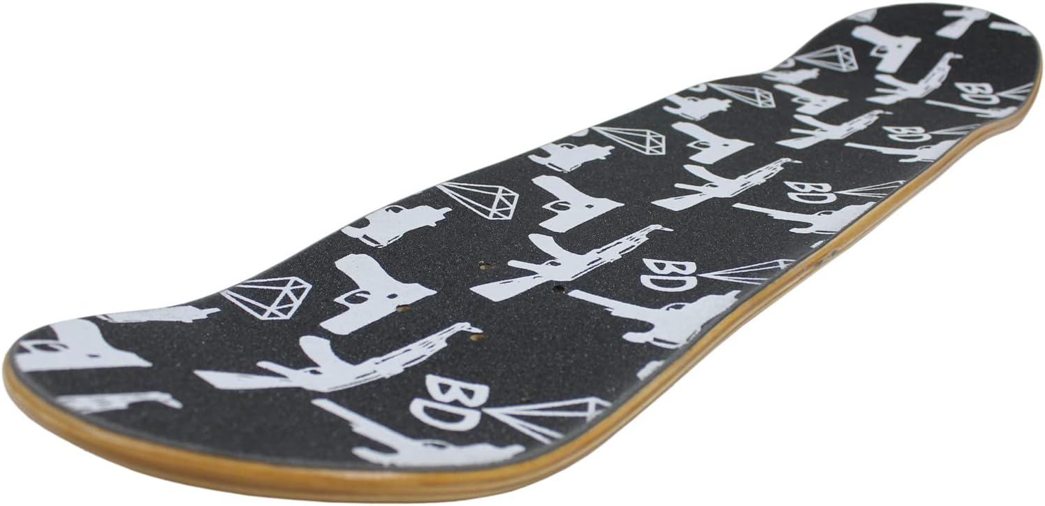 BLACK DIAMOND Skateboard GRIP TAPE 1 Sheet GUNS WEAPONS