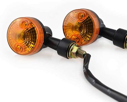 0082 Motorcycle Turn Light Signal Lamp Universal Black
