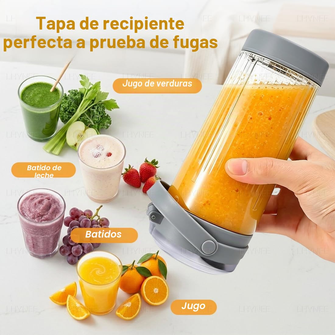 Vaso de Repuesto con tapa compatibilidad para Ninja Blast | 530ml con tapa para beber y a prueba de derrames, Repuestos para batidora compatibilidad para BC100/BC151 las series