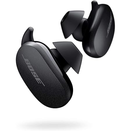 Bose Quietcomfort Noise Cancelling Bluetooth Truly Wireless in Ear Earbuds with Mic with Touch Control (Triple Black)