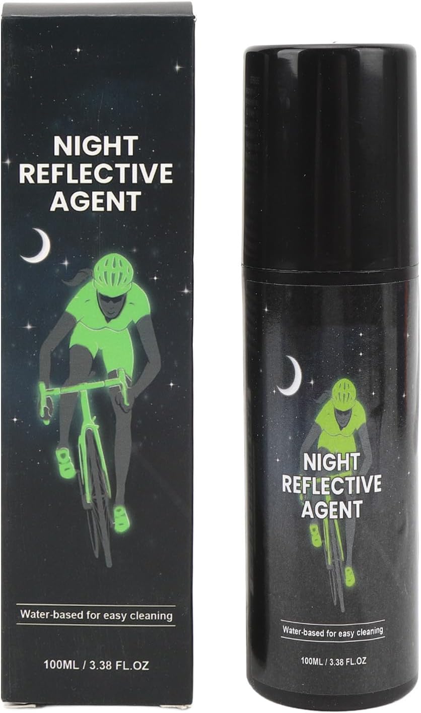 2 Pcs Reflective Spray Paint, 100ml Night Reflective Paint Spray Fluorescent Green in The Dark Spray Long Lasting Reflective Paint for Clothes Bike Night Riding