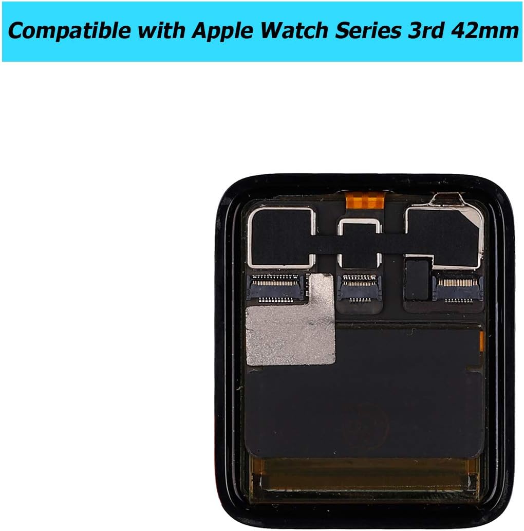 Crаzу Clеаrаnсе E-YIIVIIL Replacement Screen Compatible with Apple Watch Series 3rd 42mm Cellular+ GPS(not fits for GPS) Touch Screen Display LCD with Toolkit (3rd 42mm，S3 42mm)