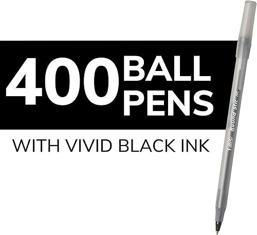 Vista 58 de BIC Round Stic Xtra Life - Bolígrafo redondo, punta mediana Negro