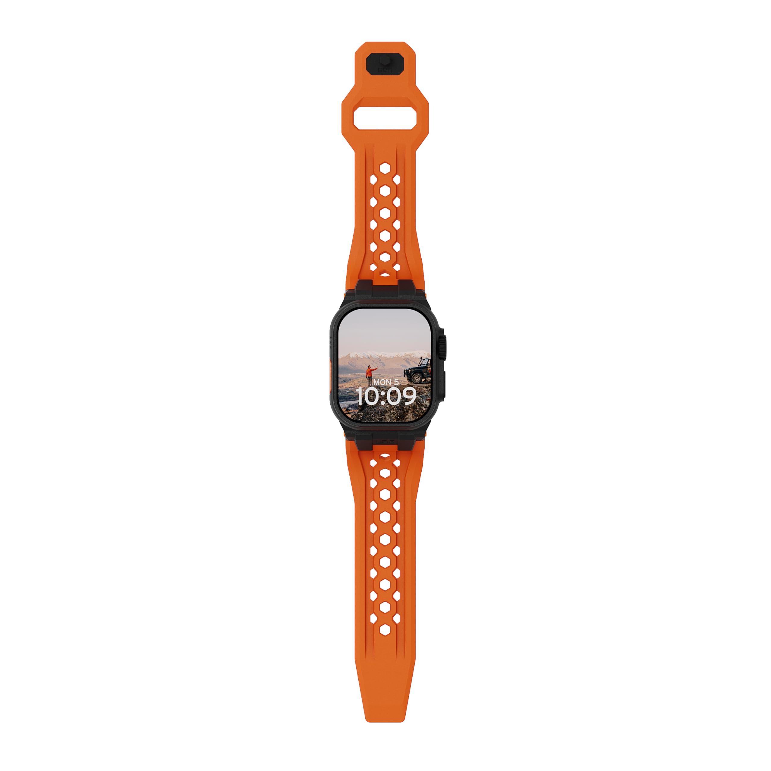 URBAN ARMOR GEAR Monarch Armband Apple Watch | Kompatibel mit Apple Watch Größen: 42mm / 44mm / 45mm / 46mm / 49mm | Perfekt für Outdoor-Aktivitäten | Edelstahl-Verschluss