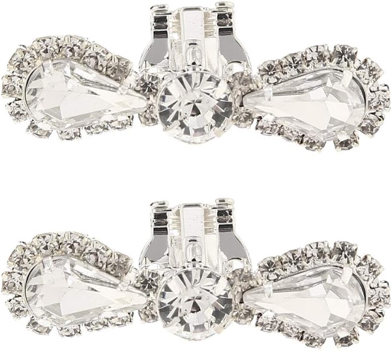 Charms Elegant Sparkling Crystal Shoe Clips Wedding Party Boots Decoration Shoe Charms 1 Pair (Color #3)