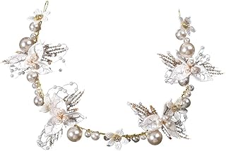 Pearl Rhinestone Hair Jewelry For Women Handmade Tiara Bridal Hair Bands Wedding Hair Accessories Gift Headpieces