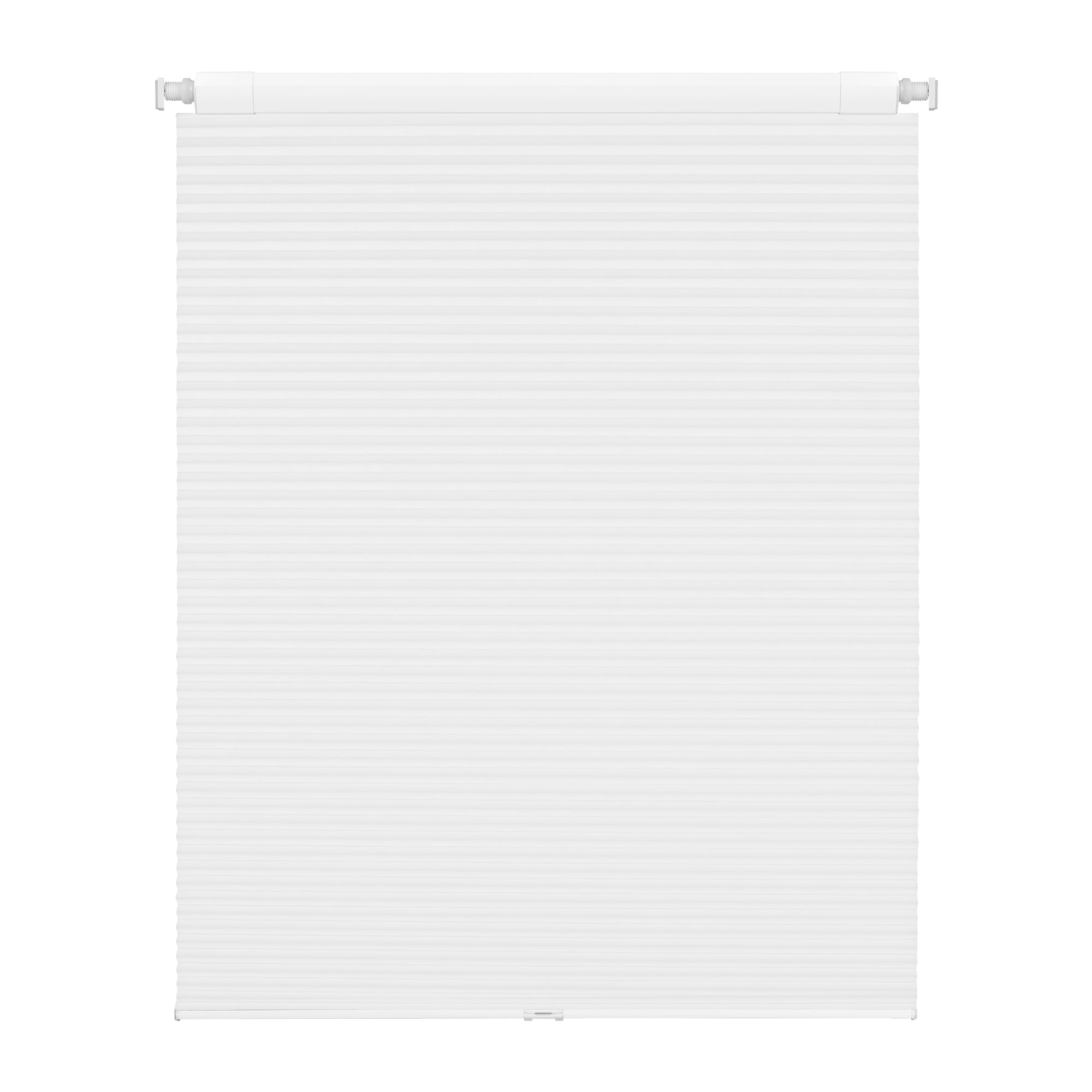 Cordless Honeycomb Blinds for Home Office Windows, Easy Install, Custom Size, White