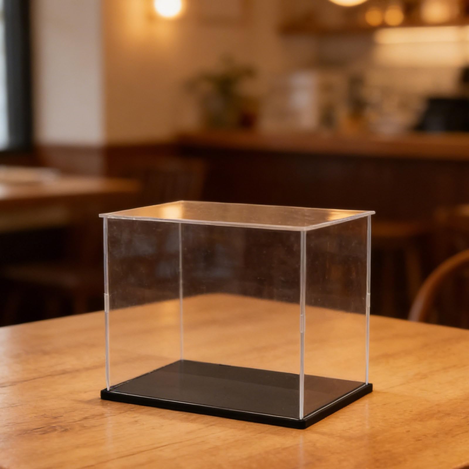 NUOBESTY Vitrina Acrílica Negra para Casco de Fútbol Americano,