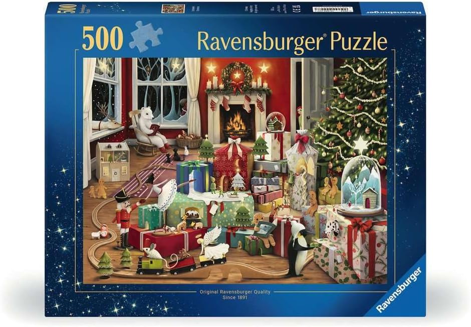 Ravensburger Enchanted Christmas 500 Piece Jigsaw Holiday Puzzle for Adults - 12000227 - Handcrafted Tooling, Made in Germany, Every Piece Fits Together Perfectly