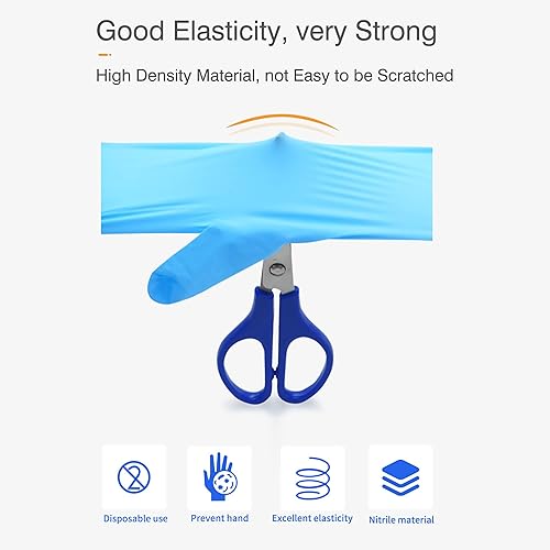 Miniatura 5 de MEIJOY Guantes desechables de grado médico, sin látex, sin látex, paquete de 100 unidades (S)