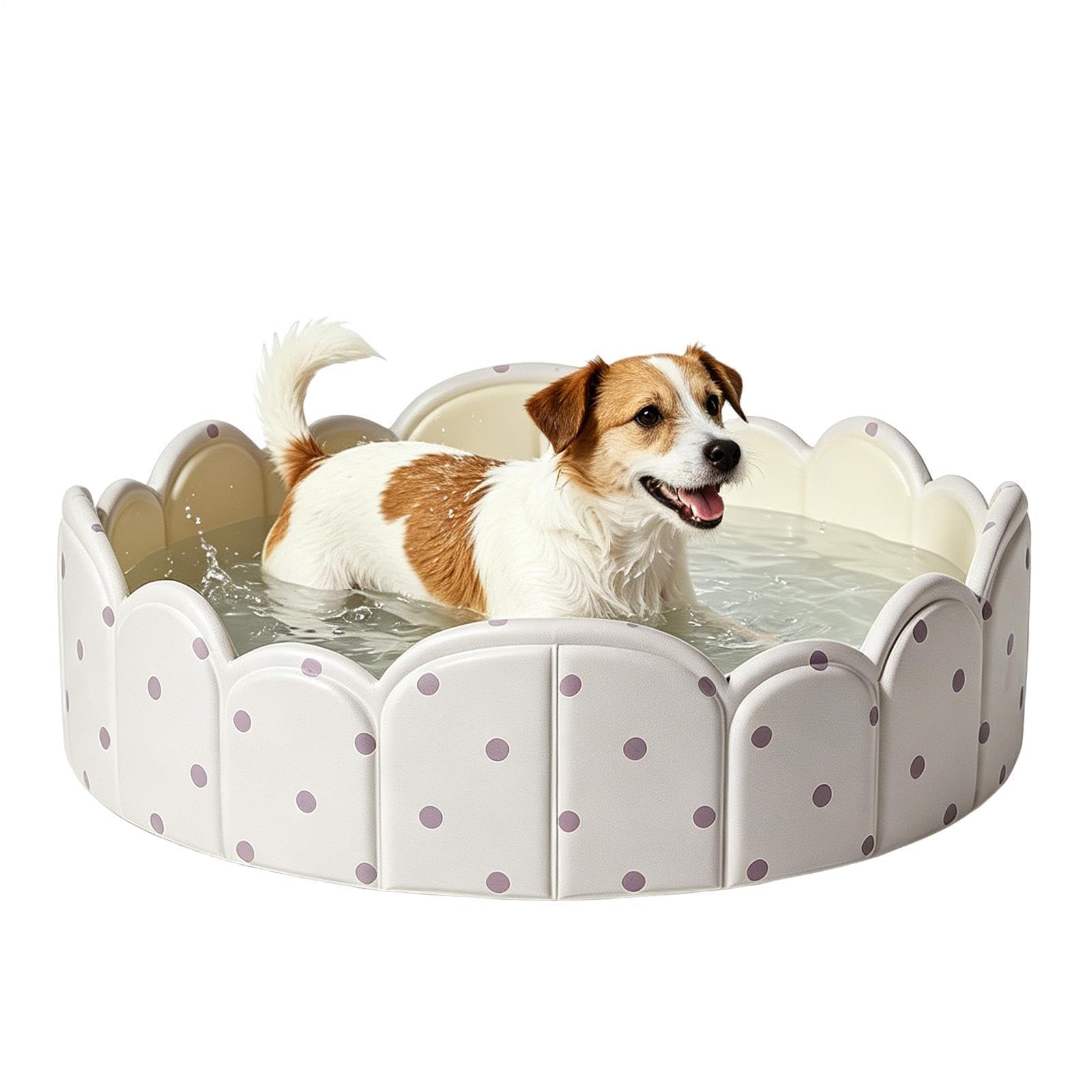 Piscina para Perros Tina Engrosada No Inflable | Piscina Plegable Para en Interiores, Exteriores, Jardín, Playa, Parque, Viaje de Verano