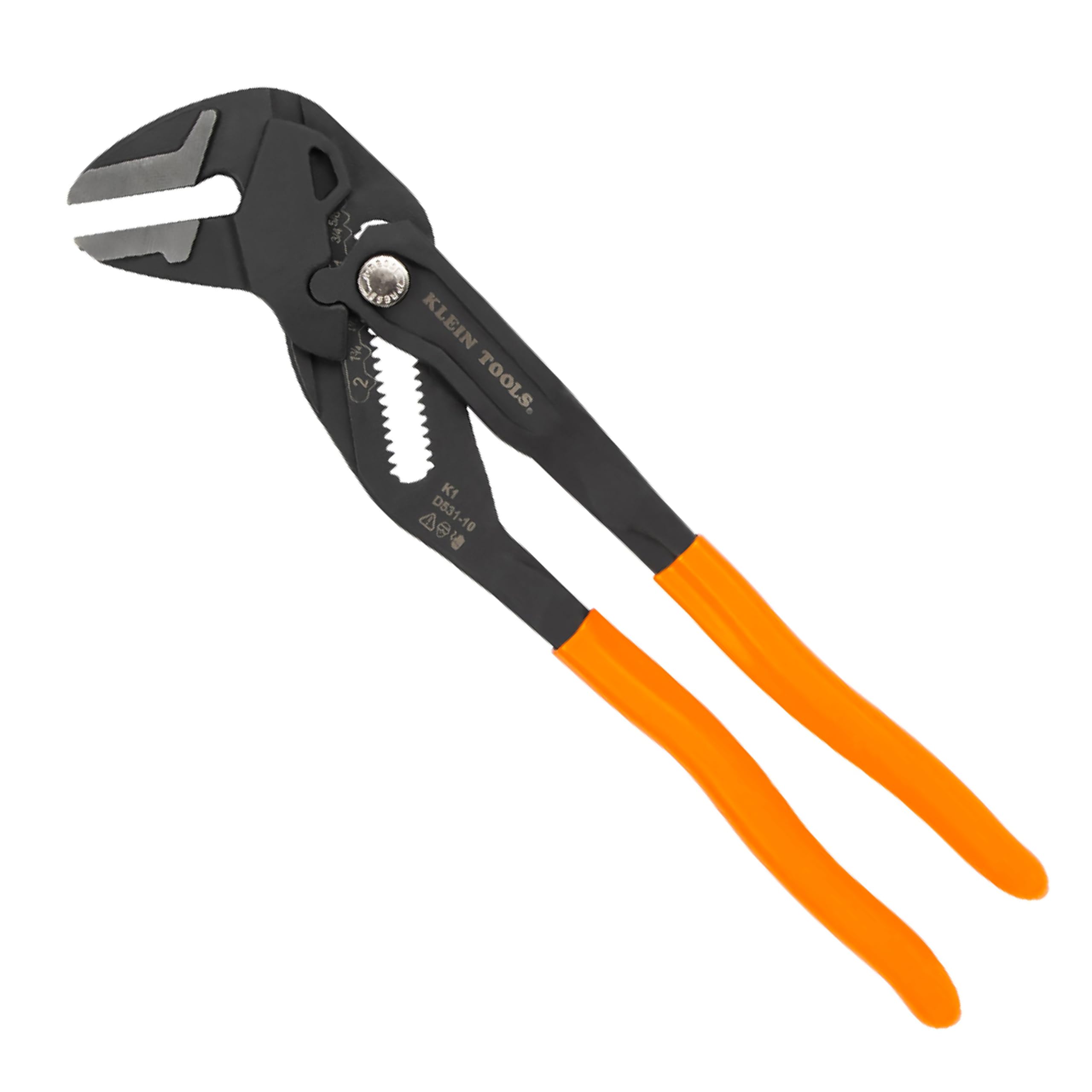 Klein Tools D53110 Clé à pince compacte, à fort effet de levier, multiusage, avec mâchoires lisses, 25,4 cm