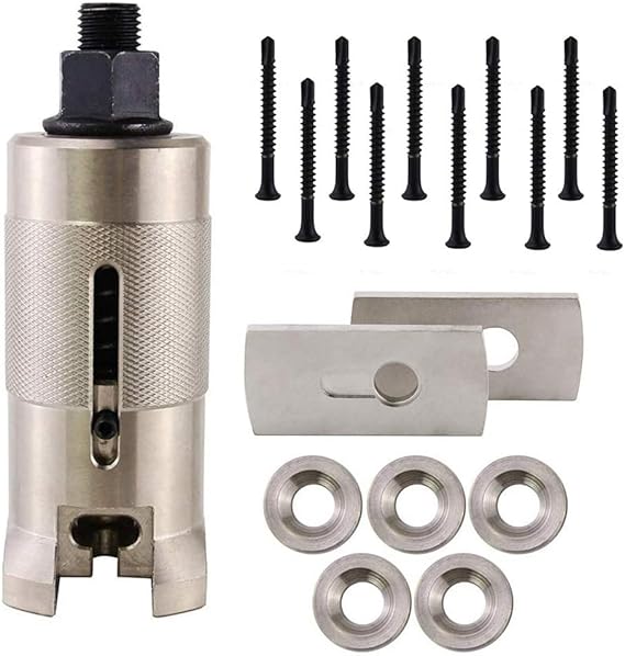 Professional Locksmith Lock Euro Cylinder Puller with Screws,Flange