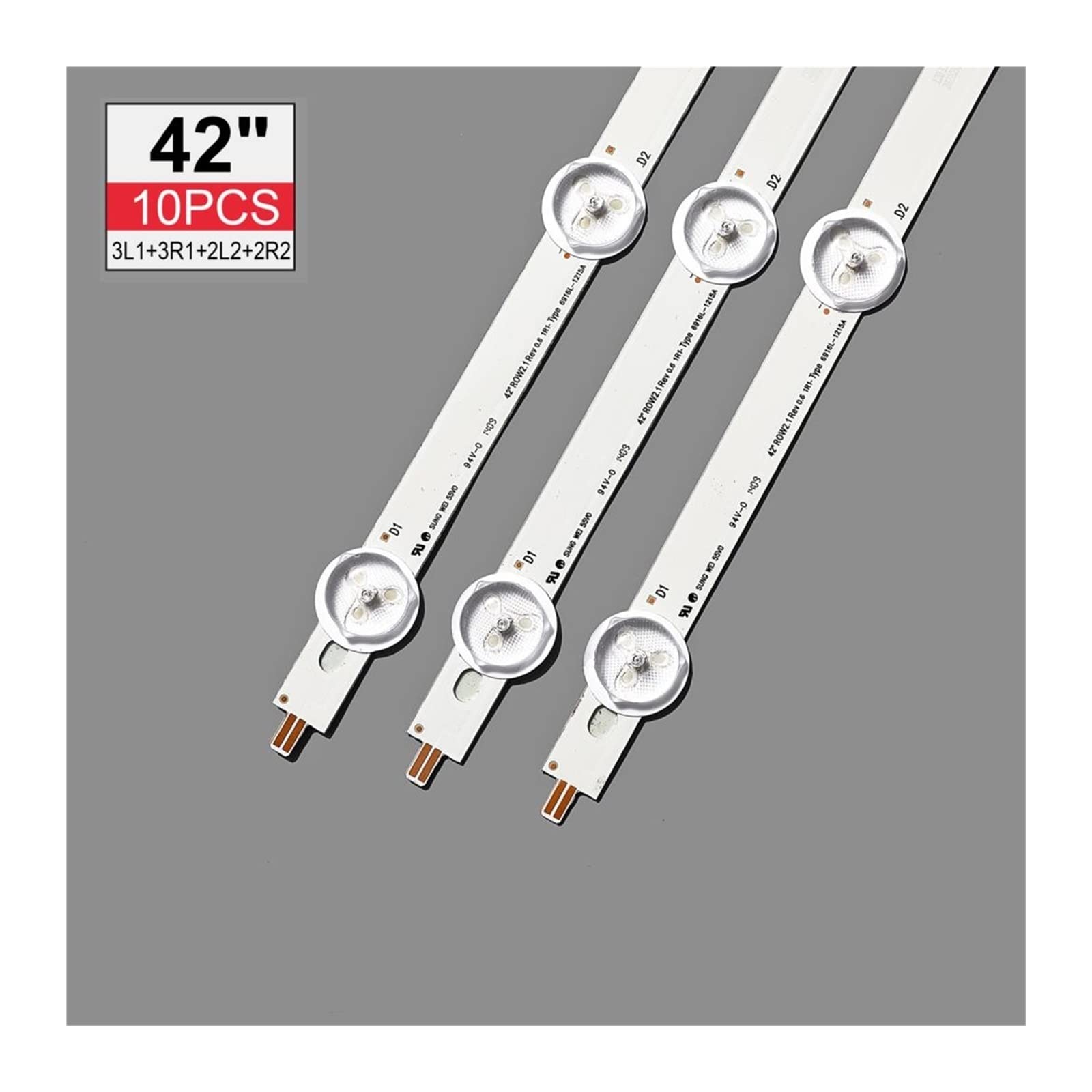 LED-Hintergrundbeleuchtungsstreifen Passend For LIG 42 Zoll ROW2.1 TV 42LN5400 42LN542V 42LN575S 42LA615 6916L-1412A 6916L-1413A 6916L-1414A 6916L-1415A LED-Hintergrundbeleuchtungsstreifen