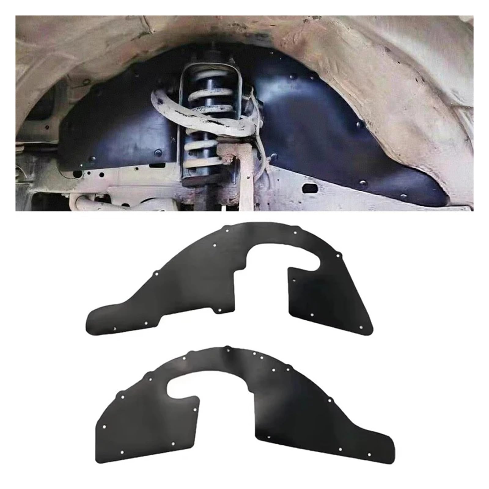 Guardabarros Delanteros para Toyota para Land para Cruiser para Prado LC95 LC120 LC150 2 Uds Guardabarros Delanteros Protección Carrocería(LC150 Low Version)