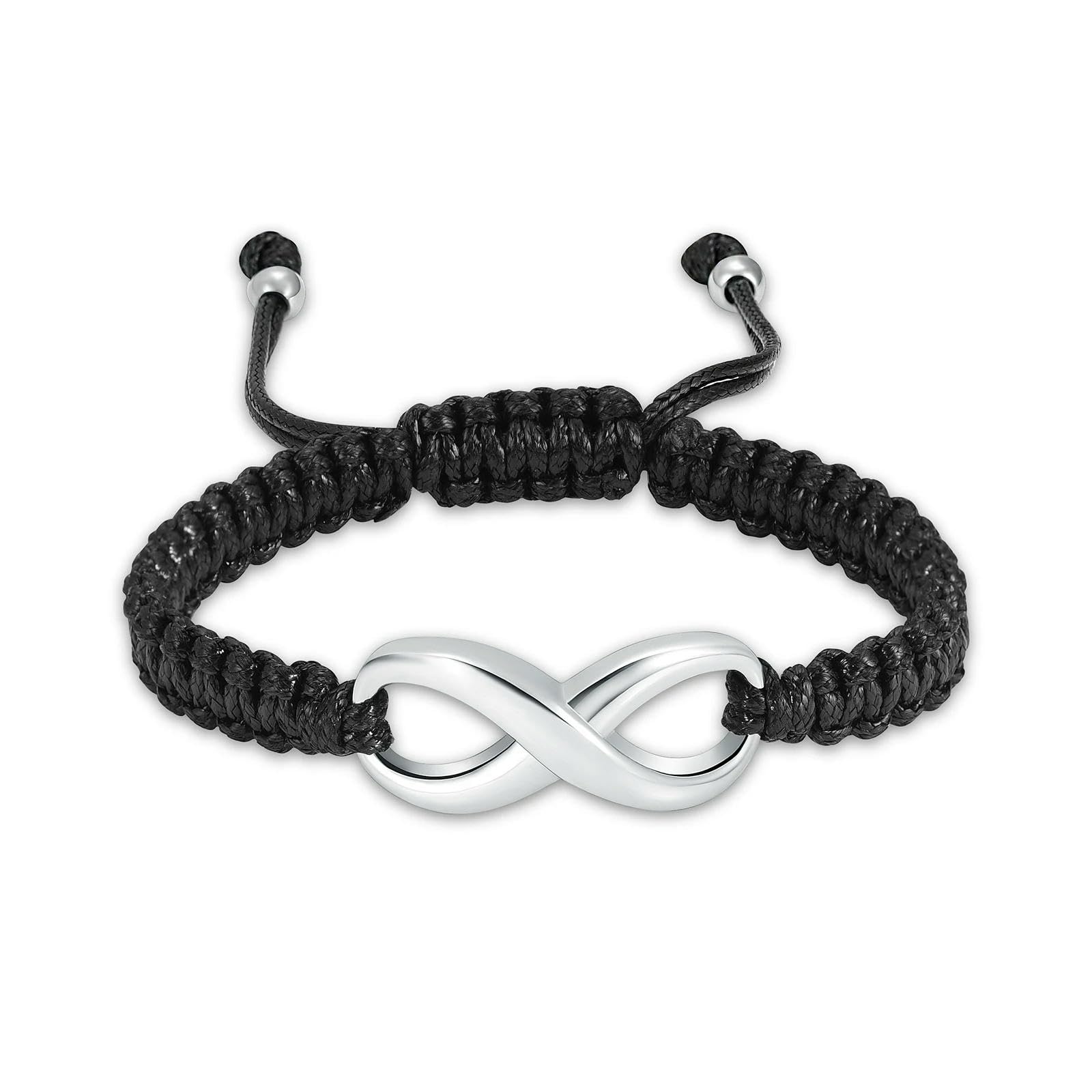 Bracelet de crémation pour cendres en argent sterling, l'élégance d'un bijou souvenir de haute qualité