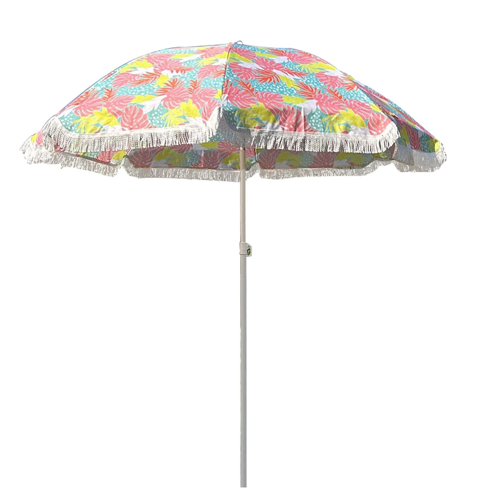 Beach parasols, Outdoor Camping Parasol, 1. 8M Portable Round Beach Umbrella