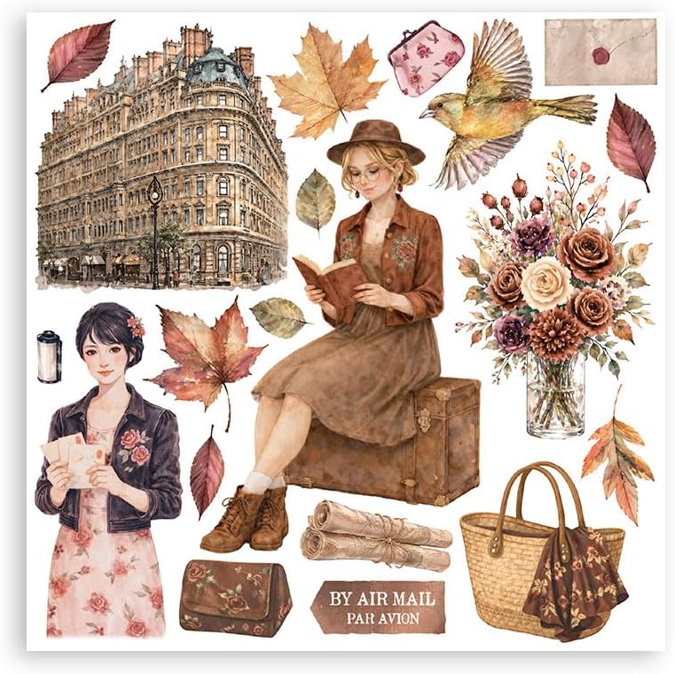 Stamperia Rub-on Kit (6 Pages) (Our Way)