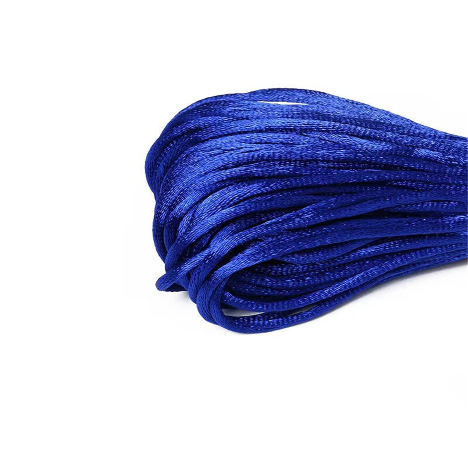 Nylon Cord Thread 10pcs 20M/Roll 1.5-2.5mm Chinese Knotted Thread Rope Nylon Cord For Jewelry Bracelet for Making Bracelet, Necklace, Chinese Knot(Royal Blue,2.5mm About 20M)