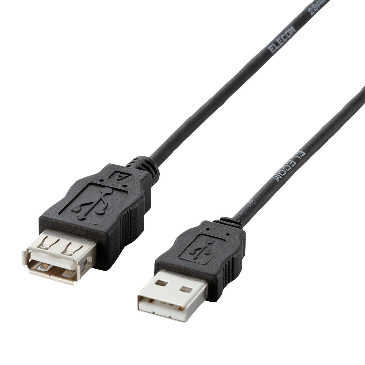 4個セット　エレコム USB延長ケーブル USB-ECOEA20 Amazon.co.jp: エレコム USBケーブル 延長 USB2.0 (USB A オス to USB