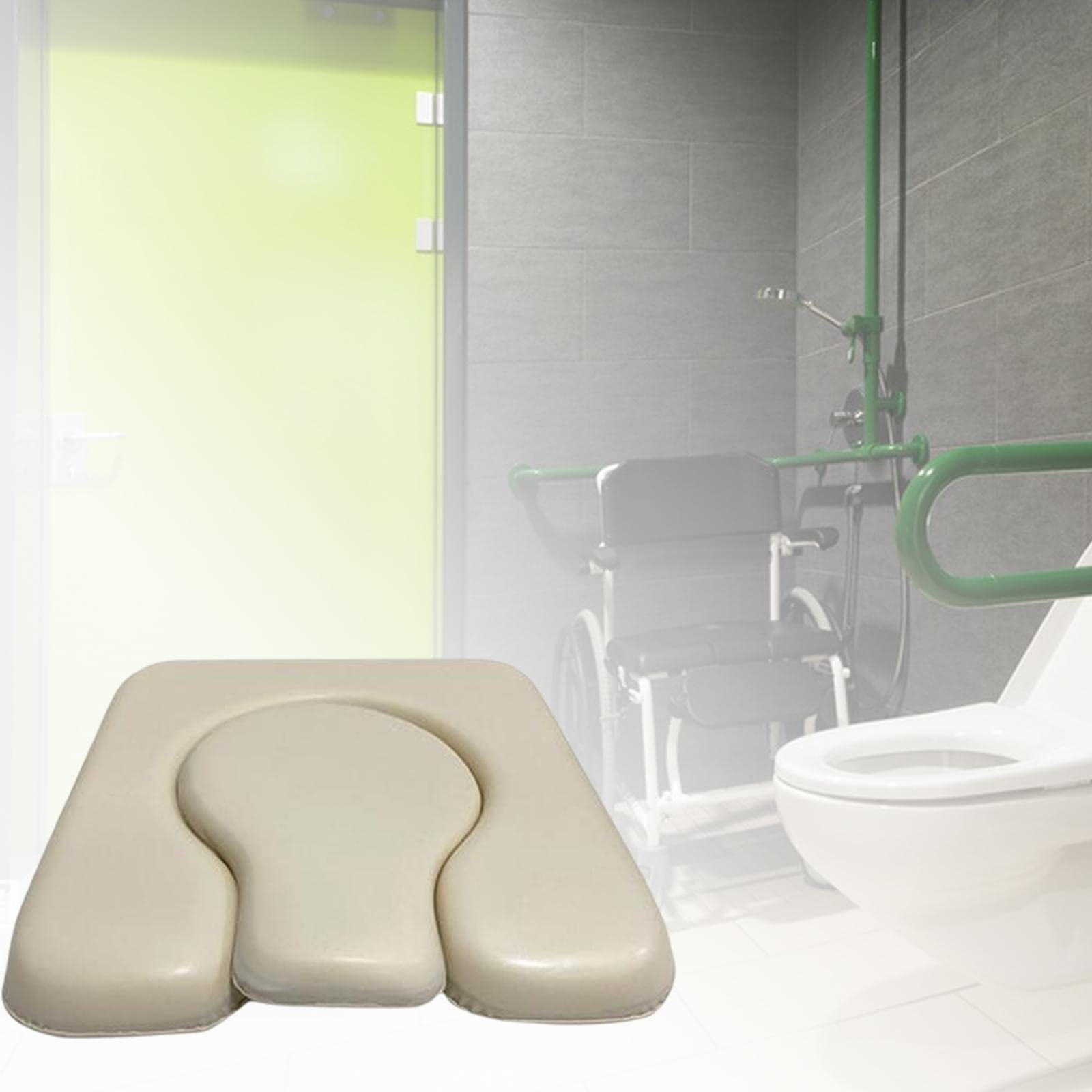 Colcolo Cojín de Asiento de Inodoro Cojín de Asiento de Inodoro Extraíble Suave para Silla discapacitada