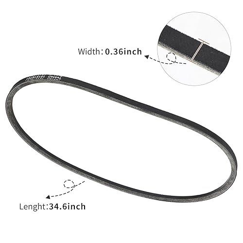 Miniatura 3 de Correa de transmisión de embrague de carrito de golf y correa de generador de arranque de repuesto para Club Car DS 1997 en adelante y precedente