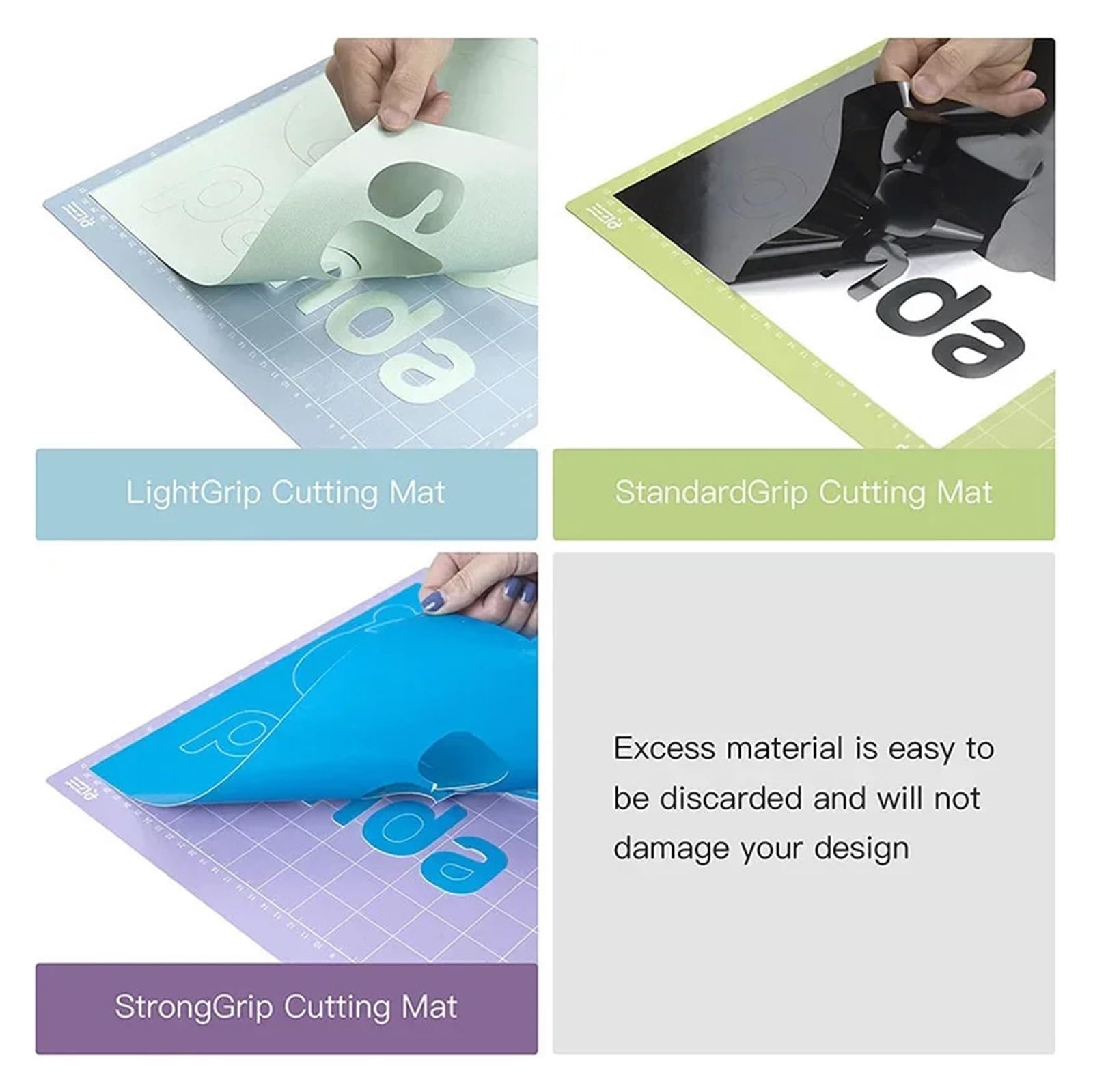 Self Healing Cutting Mats 12x12inch Variety Cutting Mats For Explore Air/Maker 12X12inch Sticky Replacement Accessories(4pcs setA)